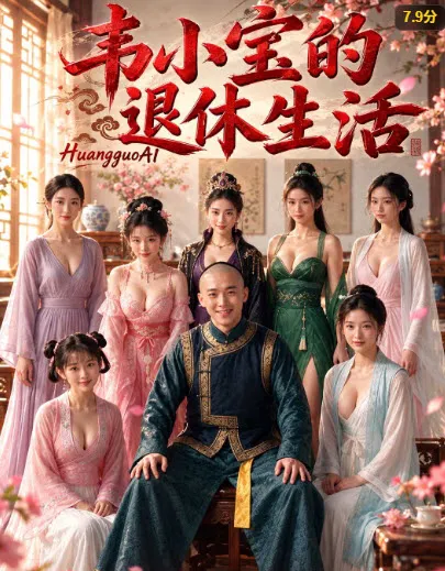 长发男生与多位女生同框的校园题材剧集封面