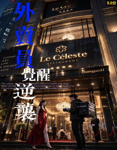 雨夜街头两位女生对视的剧集封面